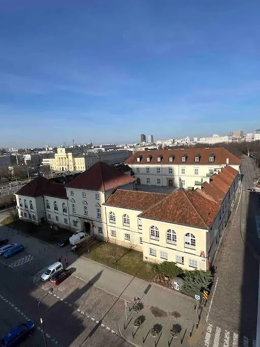 Bright 7Th Floor Central Home With Balcony & View Warschau Apartment