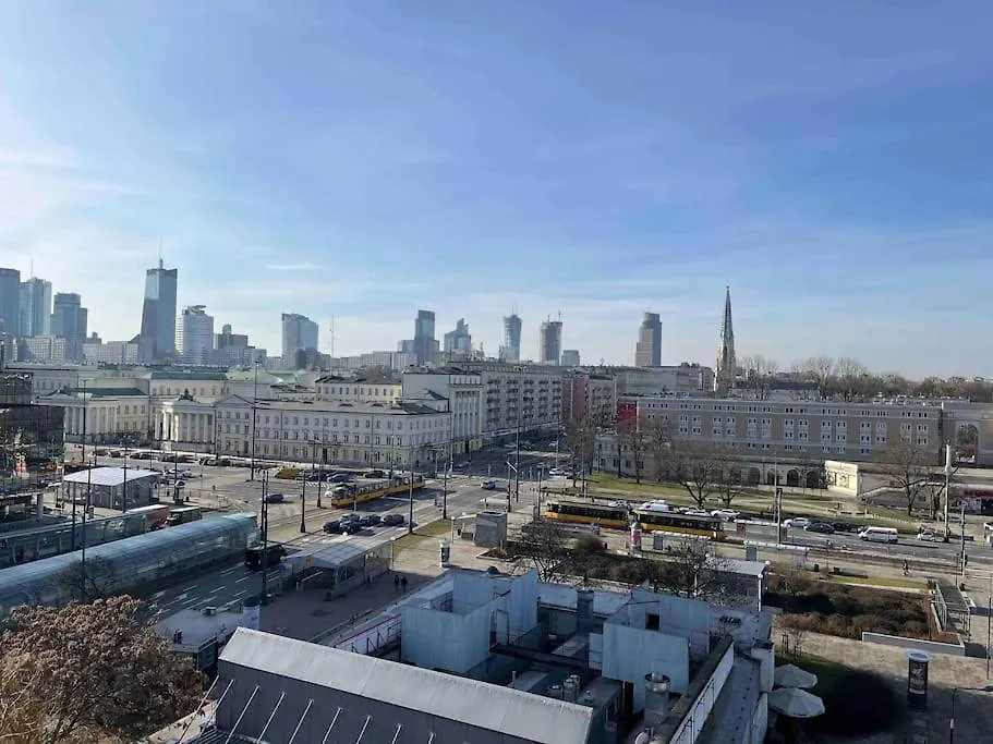 Bright 7Th Floor Central Home With Balcony & View Warschau Polen